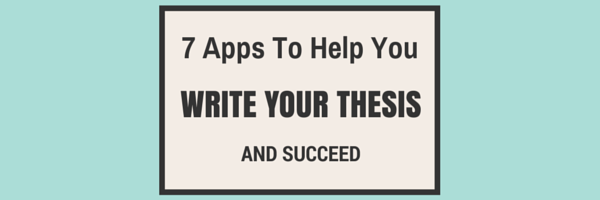 write thesis on ipad